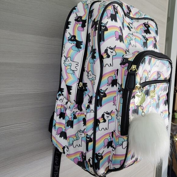 Luv Betsey Backpack Womens OS White Rainbow Unicorn Pom‎ Pom Betsey Johnson Bag main image 12